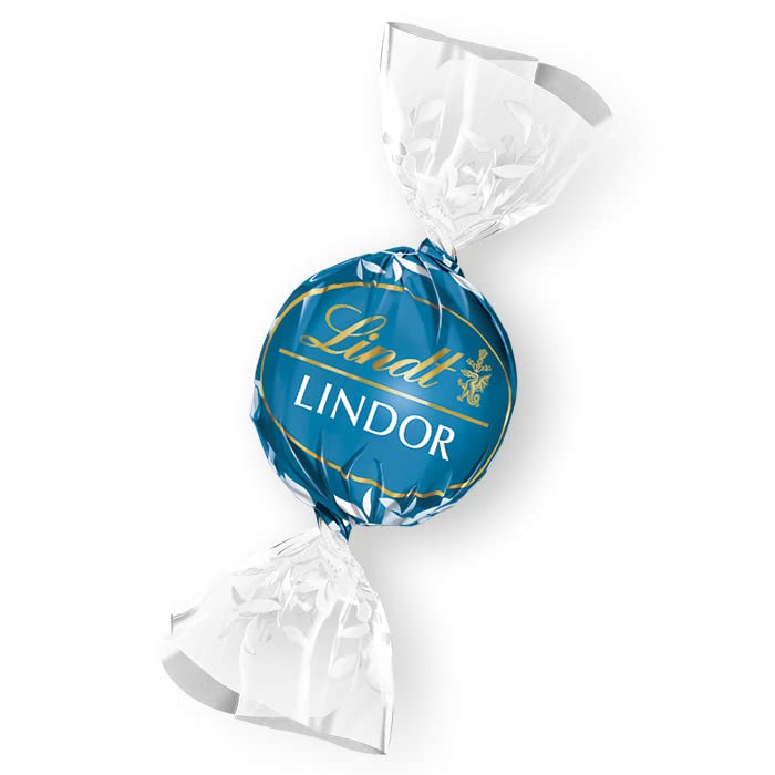 Lindt Lindor Milk Chocolate Truffles Bag - Approx 80 balls, 1 kg - Chocolate Truffles with a Smooth Melting Filling