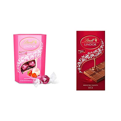 Lindt Lindor Milk Orange Chocolate Truffles Box Chocolate Balls with a Smooth Melting Filling