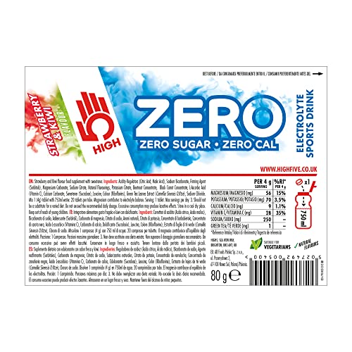 HIGH5 Zero Electrolyte Hydration Tablets Added Vitamin C