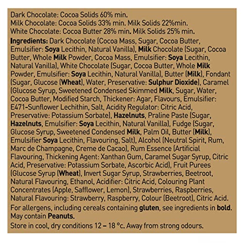 Holdsworth Chocolates Classics - Indulgent Collection an Impressive Assortment of Handmade Truffles Creams, Pralines and Caramels all Coasted with Milk, Dark or White Chocolate