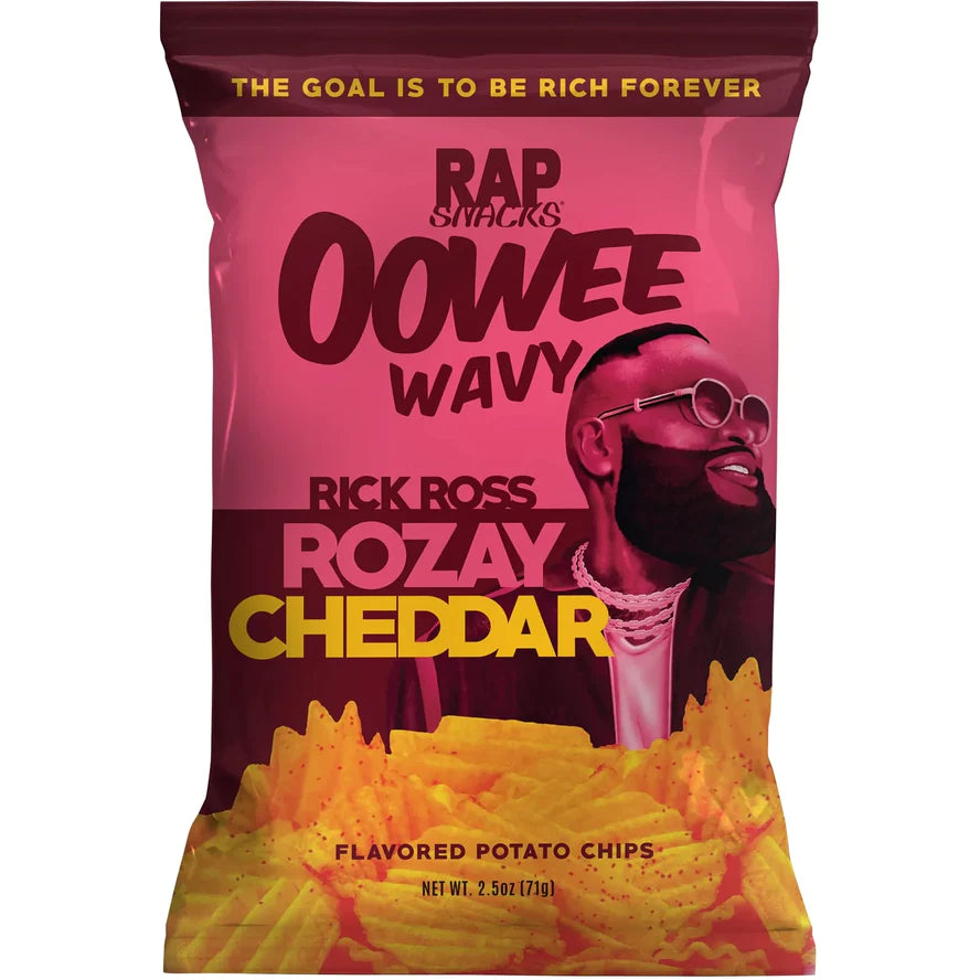 RAP SNACKS: RICK ROSS ROZAY CHEDDAR WAVY (2.5OZ)