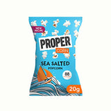 PROPERCORN Lightly Sea Salted Popcorn, Natural Sea Salt Seasoning, Vegetarian, Gluten-Free, Wholegrain Butterfly Corn