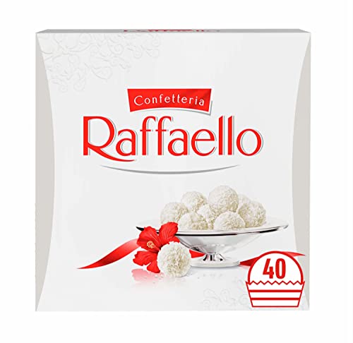 Ferrero Raffaello Pralines, Coconut and Almond Chocolates Box, Coconut Speciality with Coconut Filling and a Whole Almond