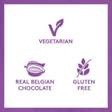 FOREST FEAST Salted Dark Chocolate Almonds 12 x 40g | Dark Chocolate Coated Salted Almonds with Real Belgian Dark Chocolate, Gluten Free High Protein Vegan Snack