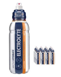 WOW HYDRATE Electrolyte Orange | 3 Essential Electrolytes | Sugar Free | Fat Free | Pack of 12