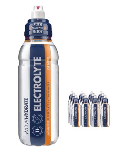 WOW HYDRATE Electrolyte Orange | 3 Essential Electrolytes | Sugar Free | Fat Free | Pack of 12
