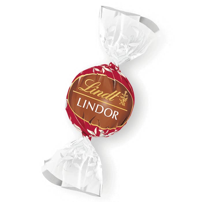 Lindt Lindor Milk Chocolate Truffles Bag - Approx 80 balls, 1 kg - Chocolate Truffles with a Smooth Melting Filling