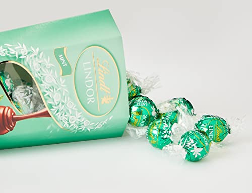 Lindt Lindor Milk Orange Chocolate Truffles Box Chocolate Balls with a Smooth Melting Filling