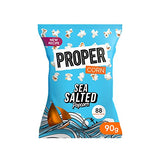 PROPERCORN Lightly Sea Salted Popcorn, Natural Sea Salt Seasoning, Vegetarian, Gluten-Free, Wholegrain Butterfly Corn