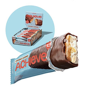 ahead ACHIEVE | Keto Chocolate Bars – 18 x 35g – Coconut Almond – Low Carb Sugar Free – 100% Natural with MCT-Fats – Keto Snacks & Healthy Snacks