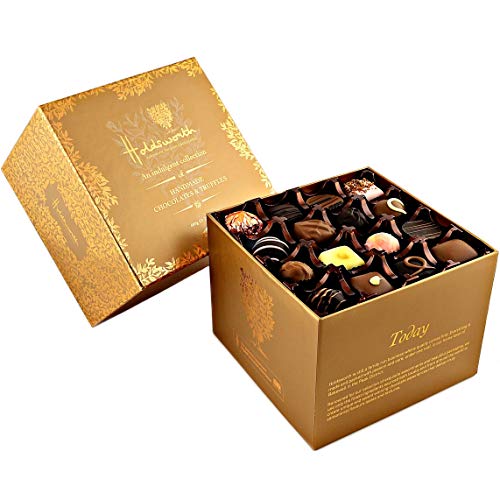 Holdsworth Chocolates Classics - Indulgent Collection an Impressive Assortment of Handmade Truffles Creams, Pralines and Caramels all Coasted with Milk, Dark or White Chocolate