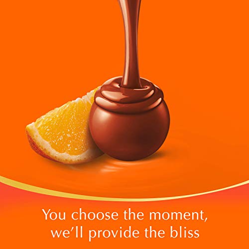 Lindt Lindor Milk Orange Chocolate Truffles Box Chocolate Balls with a Smooth Melting Filling