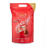 Lindt Lindor Milk Chocolate Truffles Bag - Approx 80 balls, 1 kg - Chocolate Truffles with a Smooth Melting Filling