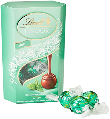 Lindt Lindor Milk Orange Chocolate Truffles Box Chocolate Balls with a Smooth Melting Filling