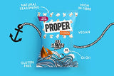 PROPERCORN Lightly Sea Salted Popcorn, Natural Sea Salt Seasoning, Vegetarian, Gluten-Free, Wholegrain Butterfly Corn
