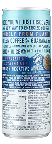 TENZING Natural Energy Drink, Plant Based, Vegan, & Gluten Free Drink, Raspberry & Yuzu