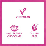 FOREST FEAST Salted Dark Chocolate Almonds 12 x 40g | Dark Chocolate Coated Salted Almonds with Real Belgian Dark Chocolate, Gluten Free High Protein Vegan Snack