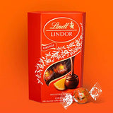 Lindt Lindor Milk Orange Chocolate Truffles Box Chocolate Balls with a Smooth Melting Filling