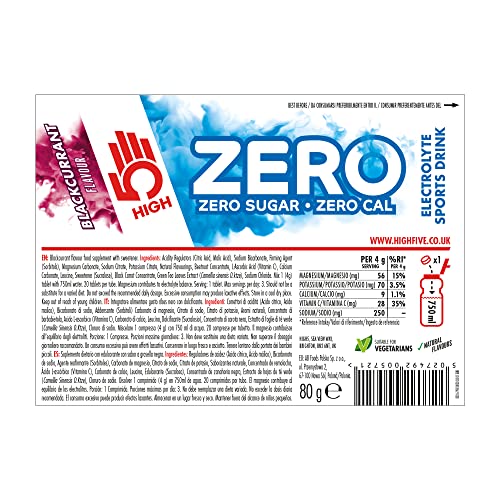 HIGH5 Zero Electrolyte Hydration Tablets Added Vitamin C
