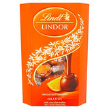 Lindt Lindor Milk Orange Chocolate Truffles Box Chocolate Balls with a Smooth Melting Filling