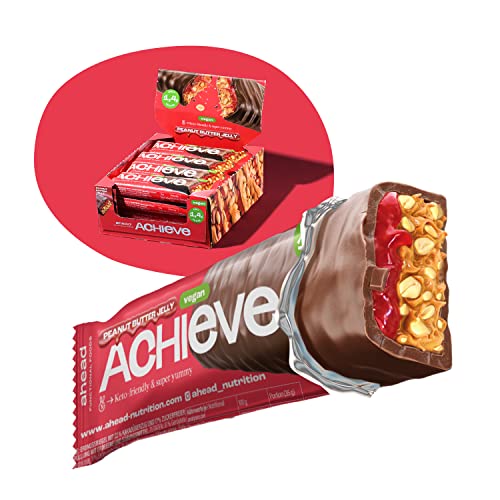 ahead ACHIEVE | Keto Chocolate Bars – 18 x 35g – Coconut Almond – Low Carb Sugar Free – 100% Natural with MCT-Fats – Keto Snacks & Healthy Snacks