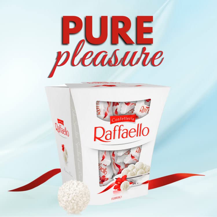 Ferrero Raffaello Pralines, Coconut and Almond Chocolates Box, Coconut Speciality with Coconut Filling and a Whole Almond