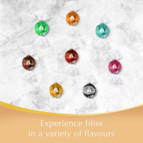 Lindt Lindor Milk Chocolate Truffles Bag - Approx 80 balls, 1 kg - Chocolate Truffles with a Smooth Melting Filling