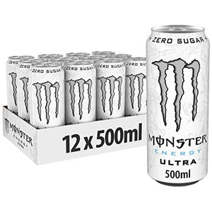 48 x Monster Energy Drink Ultra White Cans (48 x0,5L) Sugar Free