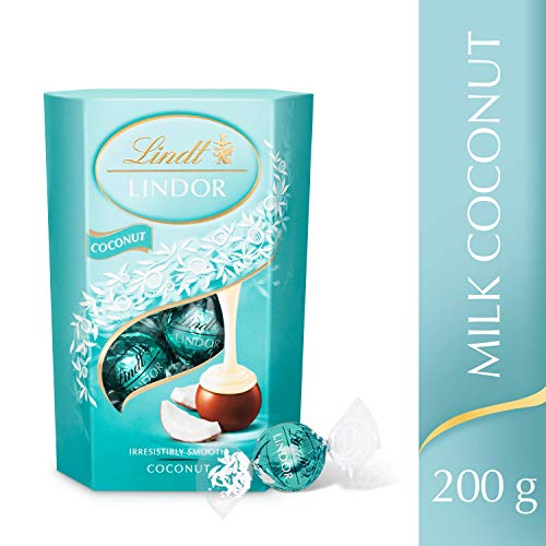 Lindt Lindor Milk Orange Chocolate Truffles Box Chocolate Balls with a Smooth Melting Filling