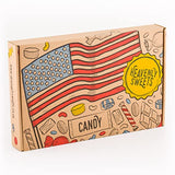 American Sweets Gift Box - 100+ Piece American Party Sweets Box - Birthday, Pinata, Easter, Laffy Taffy, Jolly Rancher Sweets, Sour Patch Kids Candy Hamper - Heavenly Sweets