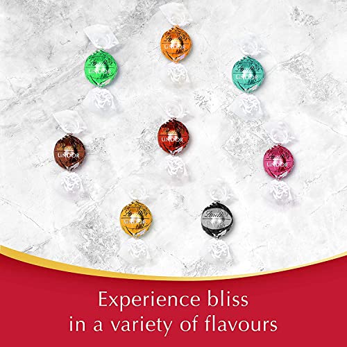 Lindt Lindor Milk Chocolate Truffles Box - Approx 16 balls, 200 g - Chocolate Truffles with a Smooth Melting Filling - Gift Present - for Him and Her - Easter, Birthday, Congratulations, Thank you