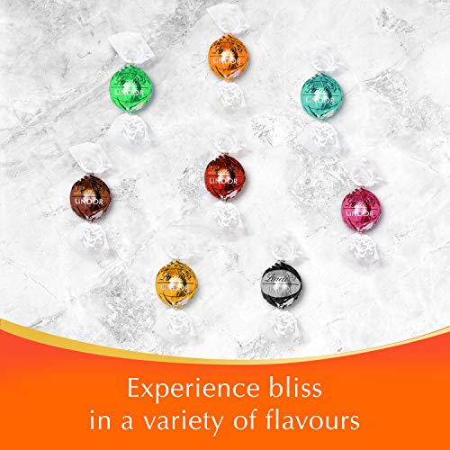 Lindt Lindor Milk Orange Chocolate Truffles Box Chocolate Balls with a Smooth Melting Filling