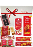 Lotus Biscoff Biscuit Selection Boxes Gift Set Hamper Box From Jolafunbs-Greeting Card,Belgian Chocolate,Biscoff Kitkat, Biscuits&More-Hampers For Couples, Birthday Gifts For Him, Valentine
