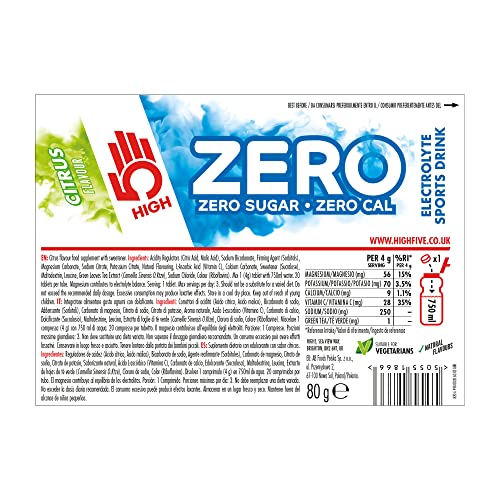 HIGH5 Zero Electrolyte Hydration Tablets Added Vitamin C