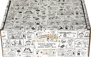 All-New Mega Retro Sweets & Chocolate Gift Box Hamper: Nostalgic Pick & Mix & Chocolate Bars Hamper Men & Women Love. Superb Value Birthday Present for Him & Her