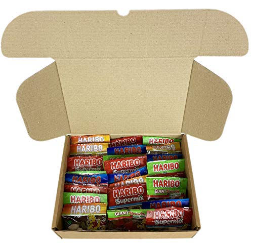 The Ultimate Haribo Mini Bags Sweets Hamper - Starmix, Supermix, Strawbs & Tangfastics - Hamper Exclusive to Burmont's