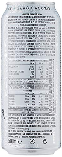 48 x Monster Energy Drink Ultra White Cans (48 x0,5L) Sugar Free