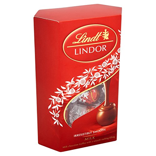 Lindt Lindor Milk Chocolate Truffles Box - Approx 16 balls, 200 g - Chocolate Truffles with a Smooth Melting Filling - Gift Present - for Him and Her - Easter, Birthday, Congratulations, Thank you