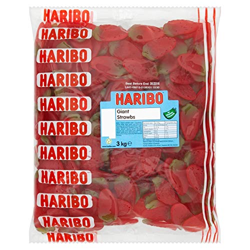 HARIBO Yellow Belly Giant Snakes, Yellow Bellies Bulk Sweets, 3kg