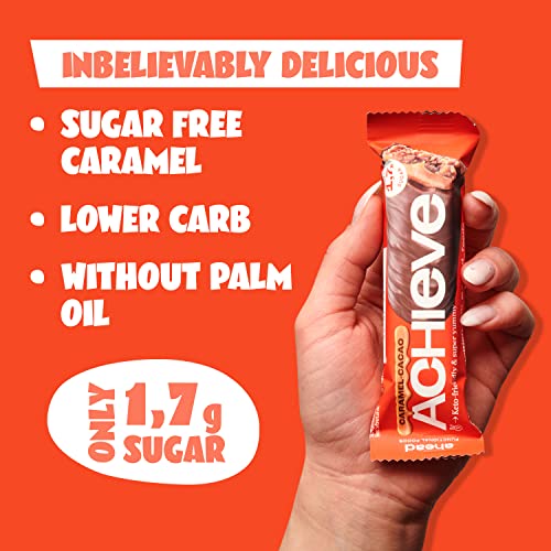 ahead ACHIEVE | Keto Chocolate Bars – 18 x 35g – Coconut Almond – Low Carb Sugar Free – 100% Natural with MCT-Fats – Keto Snacks & Healthy Snacks