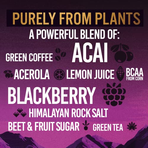 TENZING Natural Energy Drink, Plant Based, Vegan, & Gluten Free Drink, Raspberry & Yuzu