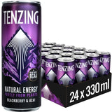TENZING Natural Energy Drink, Plant Based, Vegan, & Gluten Free Drink, Raspberry & Yuzu