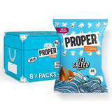 PROPERCORN Lightly Sea Salted Popcorn, Natural Sea Salt Seasoning, Vegetarian, Gluten-Free, Wholegrain Butterfly Corn