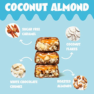 ahead ACHIEVE | Keto Chocolate Bars – 18 x 35g – Coconut Almond – Low Carb Sugar Free – 100% Natural with MCT-Fats – Keto Snacks & Healthy Snacks