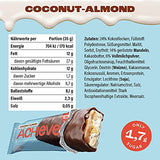 ahead ACHIEVE | Keto Chocolate Bars – 18 x 35g – Coconut Almond – Low Carb Sugar Free – 100% Natural with MCT-Fats – Keto Snacks & Healthy Snacks