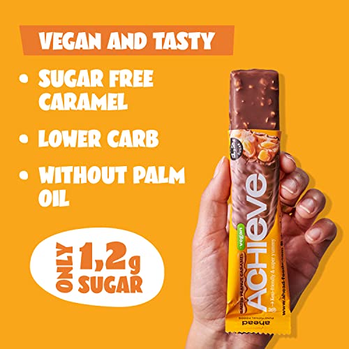 ahead ACHIEVE | Keto Chocolate Bars – 18 x 35g – Coconut Almond – Low Carb Sugar Free – 100% Natural with MCT-Fats – Keto Snacks & Healthy Snacks