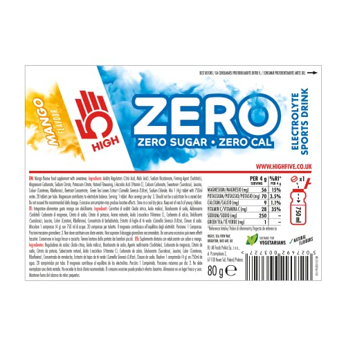 HIGH5 Zero Electrolyte Hydration Tablets Added Vitamin C