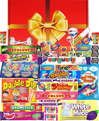 Bumper Retro Sweets Gift Box: Gorgeously Packaged Old Fashioned Pick & Mix Sweetie Selection Hamper: Birthday Present For Him & Her, Men, Women, Boys, Girls
