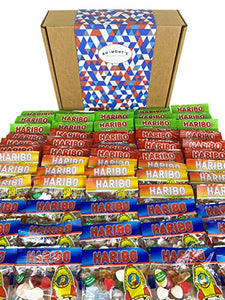 The Ultimate Haribo Mini Bags Sweets Hamper - Starmix, Supermix, Strawbs & Tangfastics - Hamper Exclusive to Burmont's