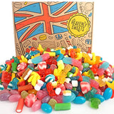 Pick and Mix Sweets Gift Box - Jelly Sweets - 850g Retro Sweets Mixed Pick & Mix Selection Retro Candy Hamper Gift Box, Birthday, Valentines - Heavenly Sweets